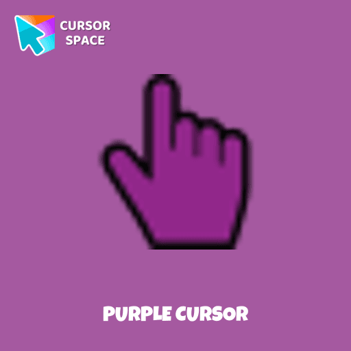 Purple cursor pointer cursor