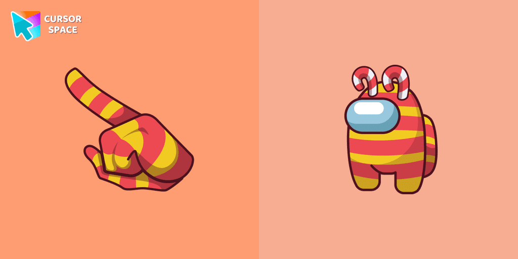 Among Us Lollipop cursor cursor pack